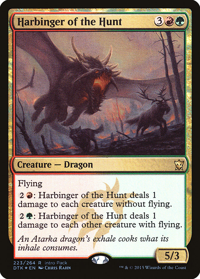 Harbinger of the Hunt (Intro Pack) [Dragons of Tarkir Promos] | Good Games Cannington