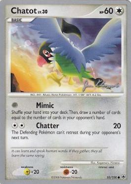 Chatot LV.30 (55/100) (Psychic Lock - Jason Klaczynski) [World Championships 2008] | Good Games Cannington