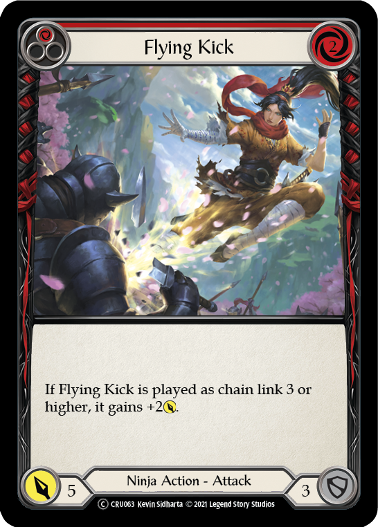 Flying Kick (Red) [U-CRU063] Unlimited Normal | Good Games Cannington
