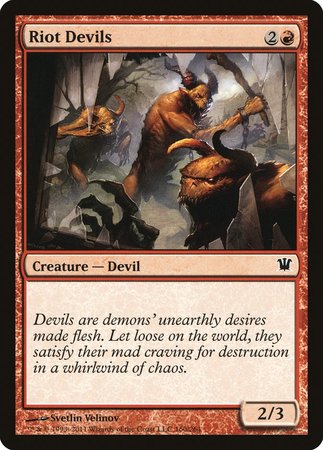 Riot Devils [Innistrad] | Good Games Cannington