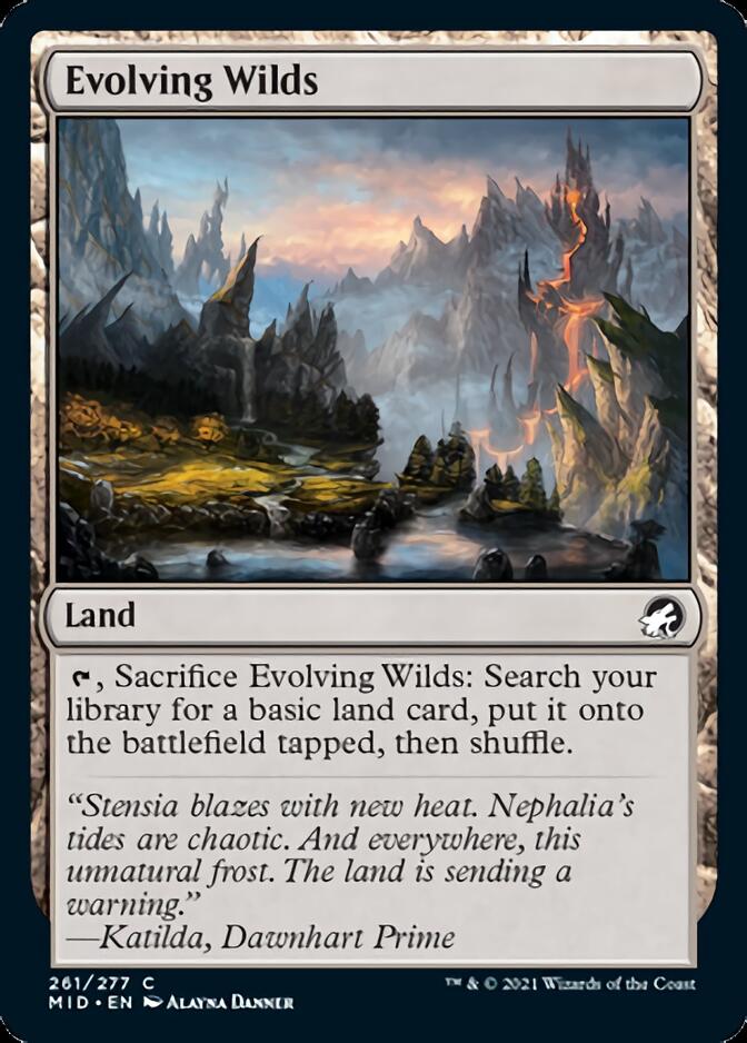 Evolving Wilds [Innistrad: Midnight Hunt] | Good Games Cannington