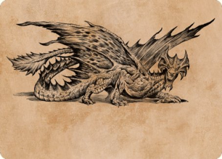 Ancient Brass Dragon Art Card (49) [Commander Legends: Battle for Baldur's Gate Art Series] | Good Games Cannington