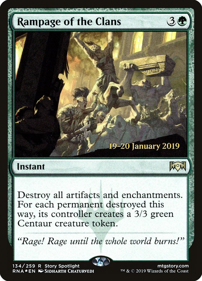 Rampage of the Clans [Ravnica Allegiance Prerelease Promos] | Good Games Cannington