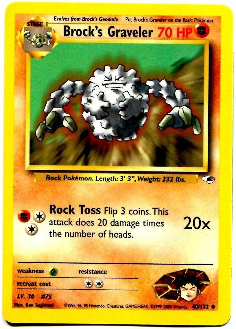 Brock's Graveler (40/132) [Gym Heroes Unlimited] | Good Games Cannington