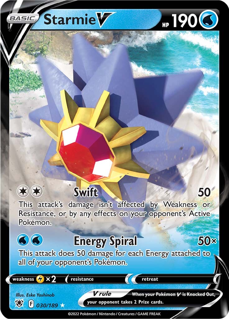 Starmie V (030/189) [Sword & Shield: Astral Radiance] | Good Games Cannington