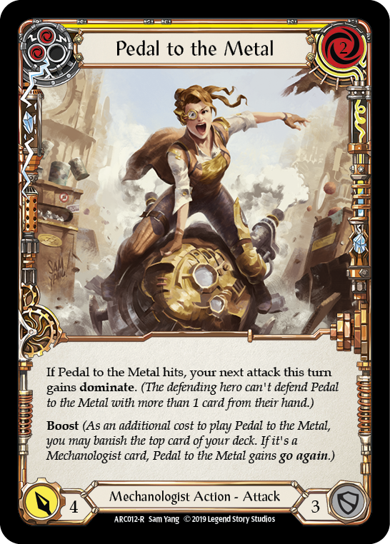 Pedal to the Metal (Yellow) [ARC012-R] 1st Edition Normal | Good Games Cannington
