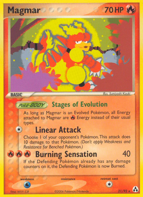 Magmar (21/92) [EX: Legend Maker] | Good Games Cannington