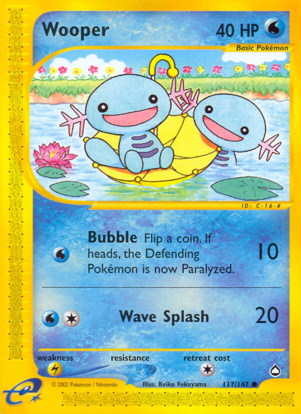 Wooper (117/147) [Aquapolis] | Good Games Cannington
