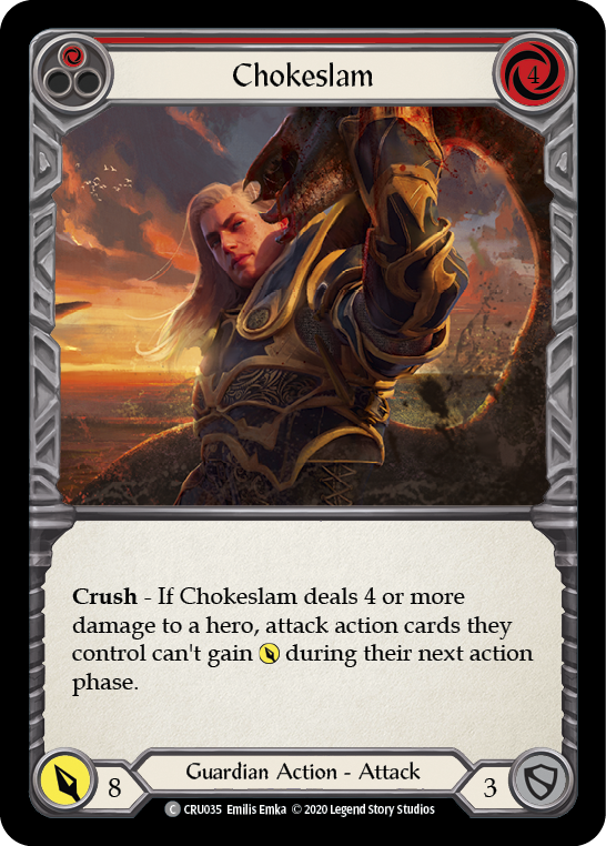 Chokeslam (Red) [CRU035] 1st Edition Normal | Good Games Cannington