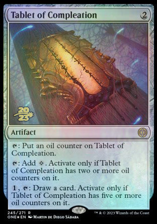 Tablet of Compleation [Phyrexia: All Will Be One Prerelease Promos] | Good Games Cannington