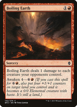 Boiling Earth [Battle for Zendikar] | Good Games Cannington