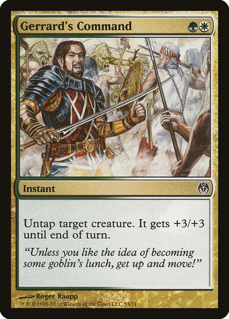 Gerrard's Command [Duel Decks: Phyrexia vs. the Coalition] | Good Games Cannington
