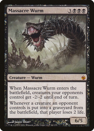 Massacre Wurm [Mirrodin Besieged] | Good Games Cannington