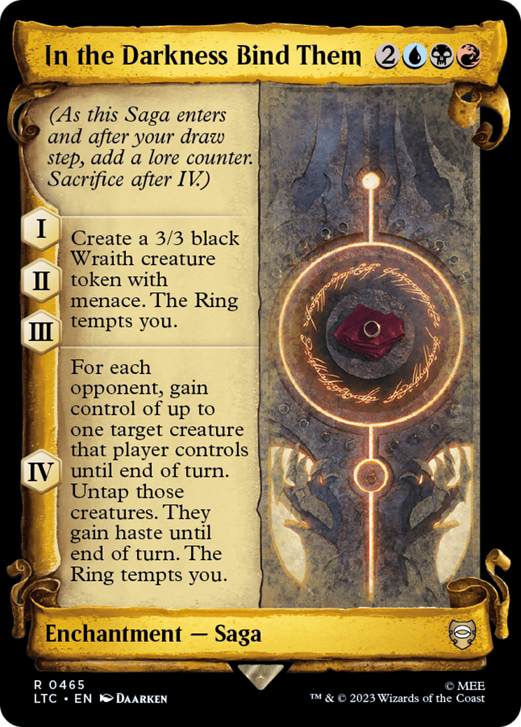 In the Darkness Bind Them [The Lord of the Rings: Tales of Middle-Earth Commander Showcase Scrolls] | Good Games Cannington