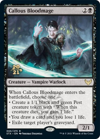 Callous Bloodmage [Strixhaven: School of Mages Prerelease Promos] | Good Games Cannington