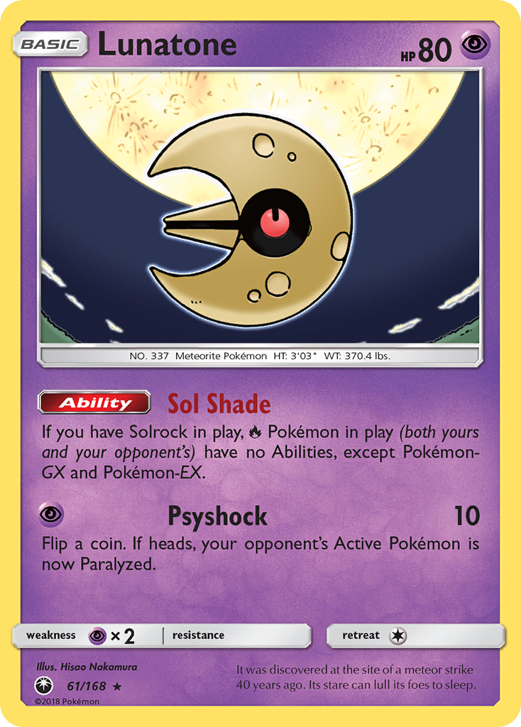 Lunatone (61/168) [Sun & Moon: Celestial Storm] | Good Games Cannington