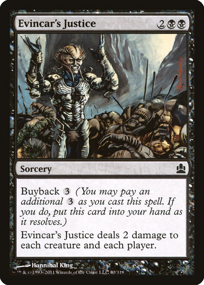 Evincar's Justice [Commander 2011] | Good Games Cannington