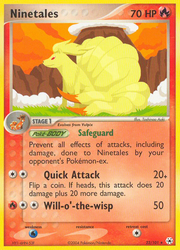 Ninetales (22/101) [EX: Hidden Legends] | Good Games Cannington