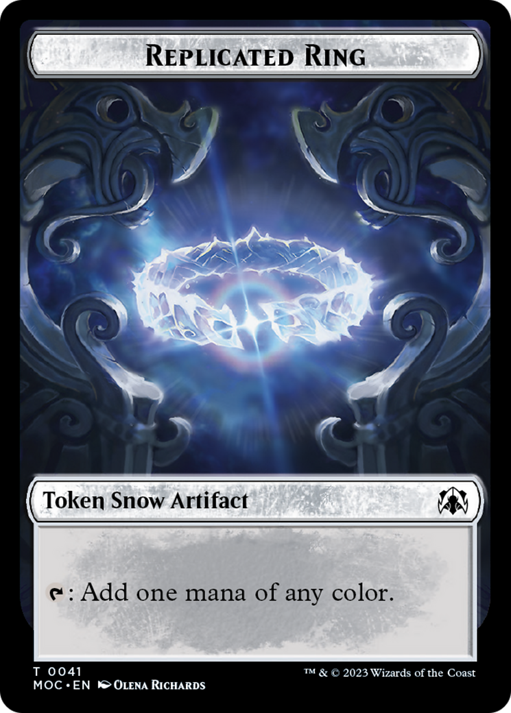 Food // Replicated Ring Double-Sided Token [March of the Machine Commander Tokens] | Good Games Cannington