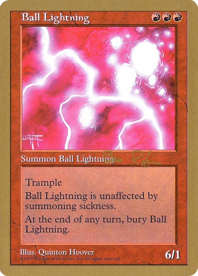 Ball Lightning (Ben Rubin) [World Championship Decks 1998] | Good Games Cannington
