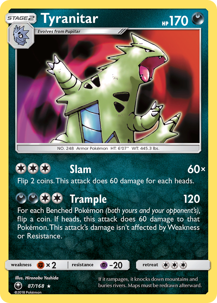 Tyranitar (87/168) [Sun & Moon: Celestial Storm] | Good Games Cannington