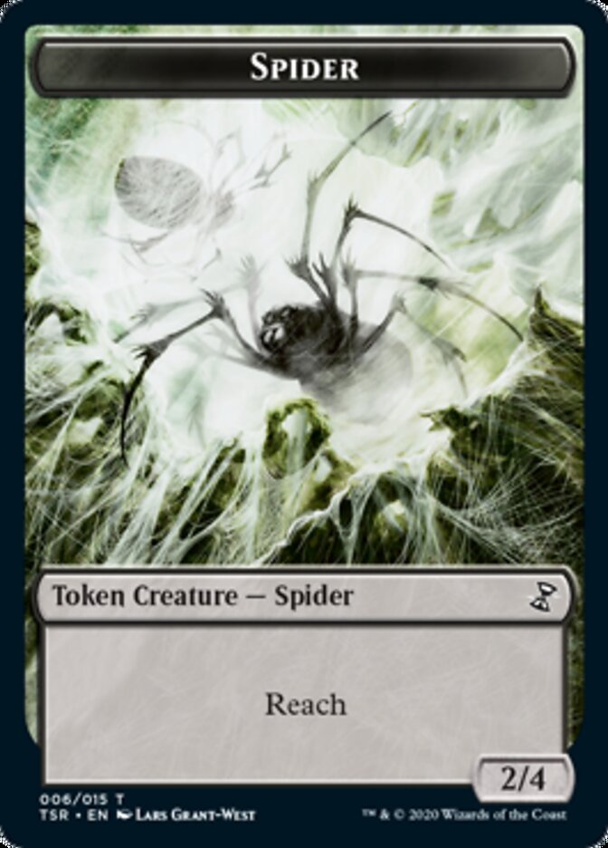 Spider Token [Time Spiral Remastered Tokens] | Good Games Cannington