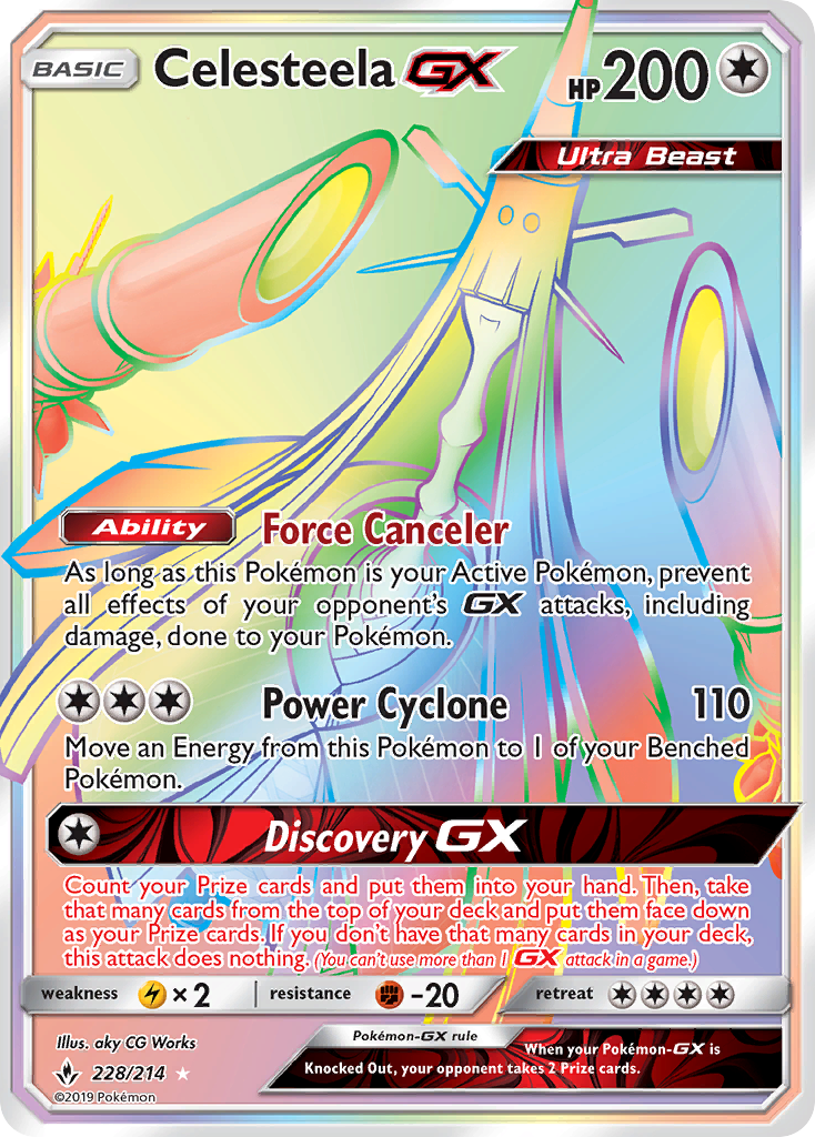 Celesteela GX (228/214) [Sun & Moon: Unbroken Bonds] | Good Games Cannington