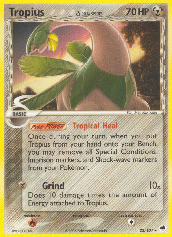 Tropius (23/101) (Delta Species) [EX: Dragon Frontiers] | Good Games Cannington