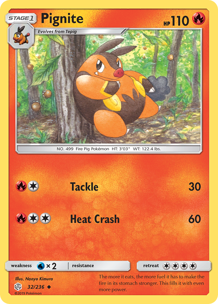 Pignite (32/236) [Sun & Moon: Cosmic Eclipse] | Good Games Cannington