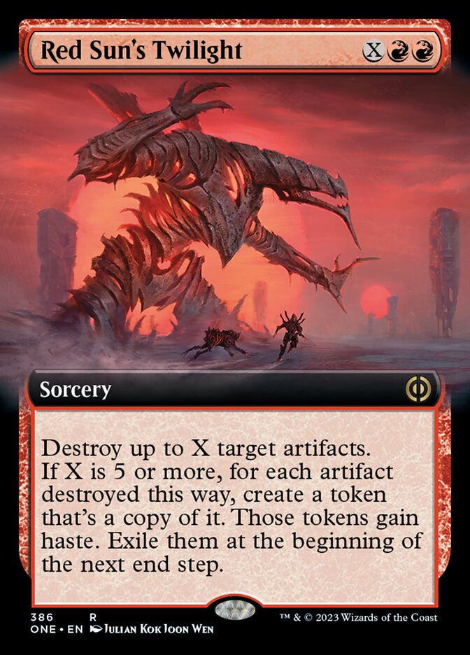 Red Sun's Twilight (Extended Art) [Phyrexia: All Will Be One] | Good Games Cannington