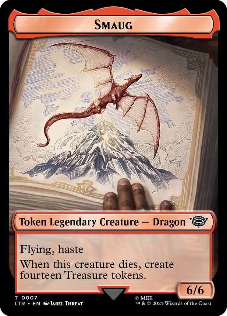 Food (09) // Smaug Double-Sided Token [The Lord of the Rings: Tales of Middle-Earth Tokens] | Good Games Cannington