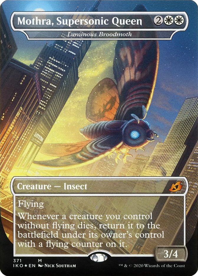 Luminous Broodmoth - Mothra, Supersonic Queen (Godzilla Series) [Ikoria: Lair of Behemoths] | Good Games Cannington