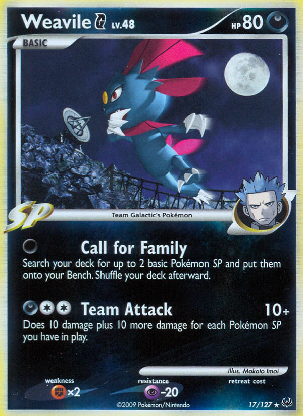 Weavile G (17/127) [Platinum: Base Set] | Good Games Cannington