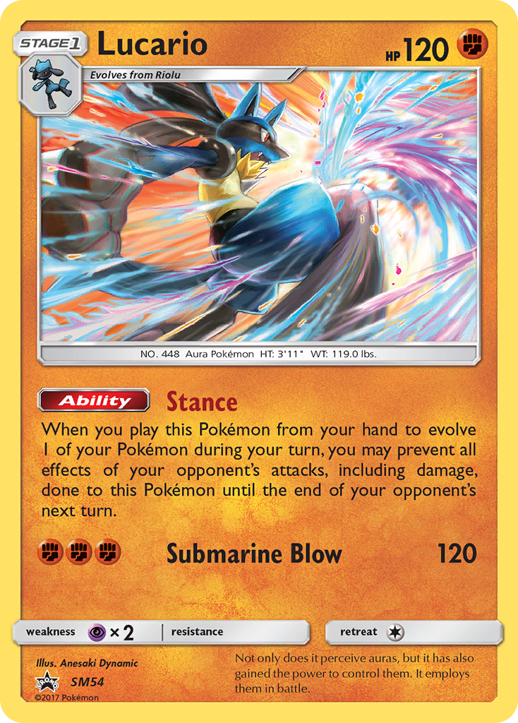 Lucario (SM54) [Sun & Moon: Black Star Promos] | Good Games Cannington