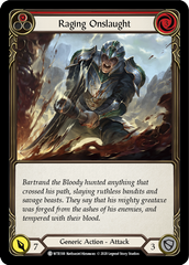 Raging Onslaught (Red) [U-WTR188] (Welcome to Rathe Unlimited)  Unlimited Rainbow Foil | Good Games Cannington