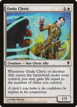 Ondu Cleric [Zendikar] | Good Games Cannington