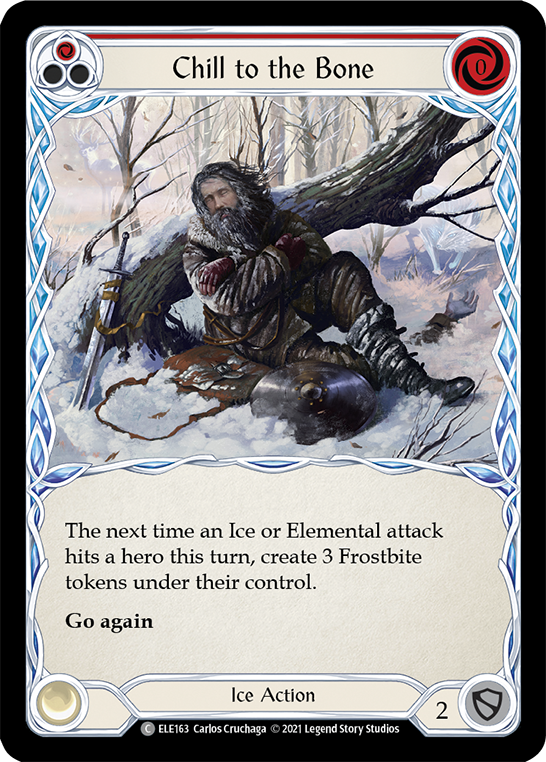Chill to the Bone (Red) [ELE163] (Tales of Aria)  1st Edition Normal | Good Games Cannington