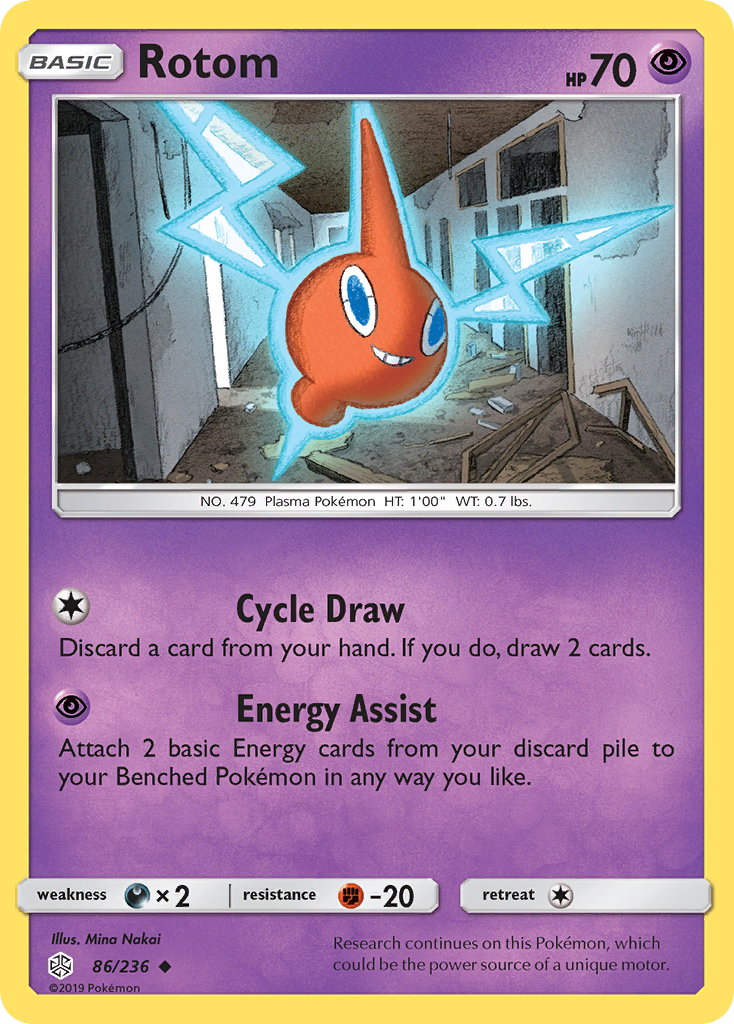 Rotom (86/236) [Sun & Moon: Cosmic Eclipse] | Good Games Cannington