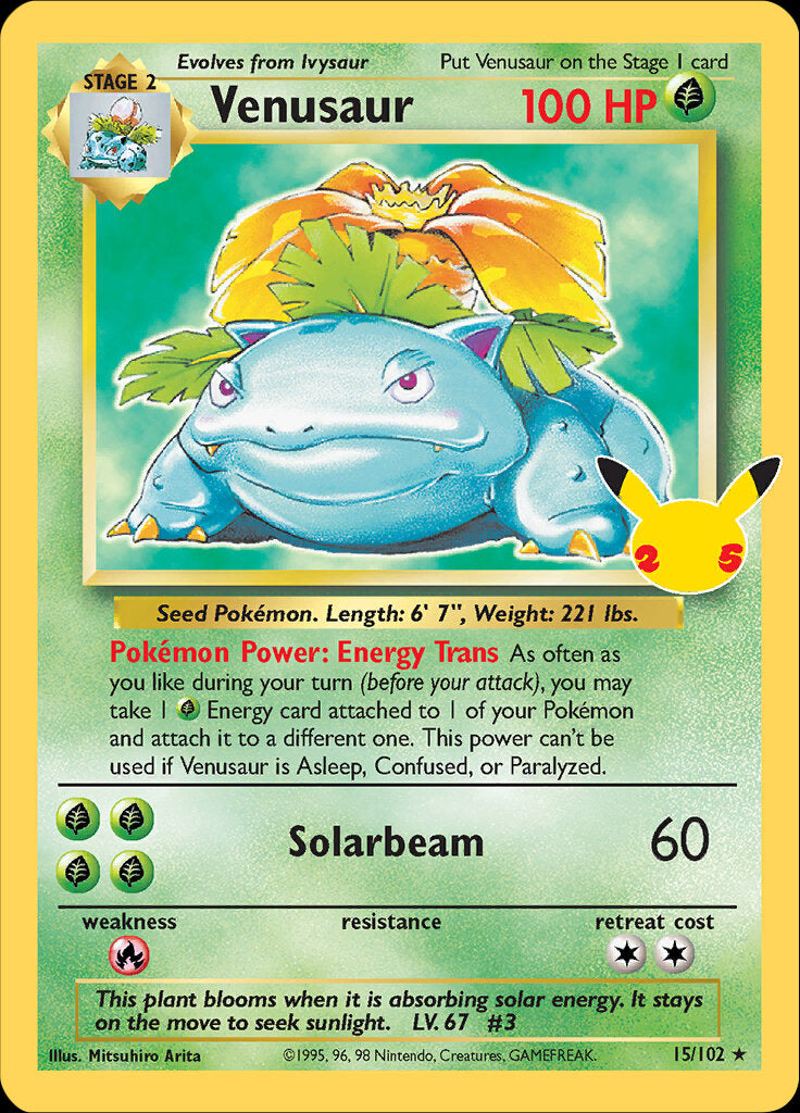 Venusaur (15/102) [Celebrations: 25th Anniversary - Classic Collection] | Good Games Cannington