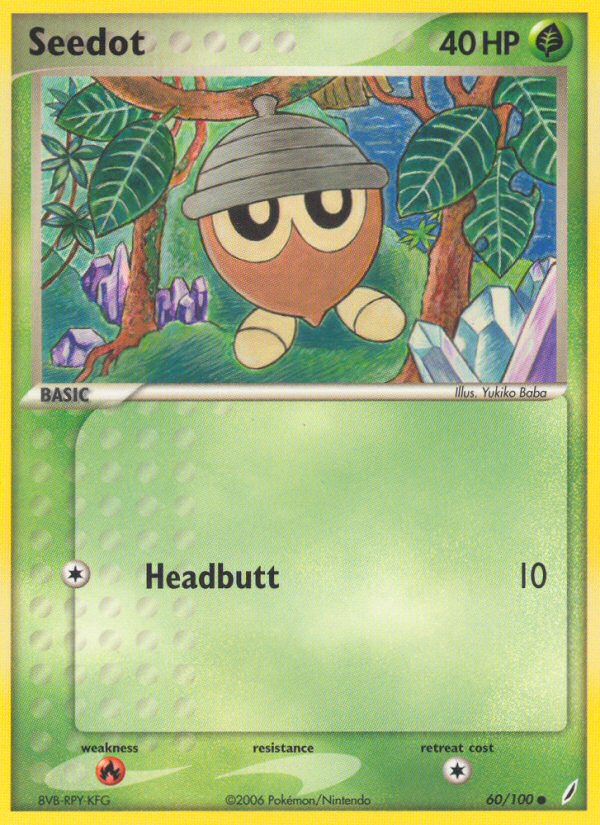Seedot (60/100) [EX: Crystal Guardians] | Good Games Cannington