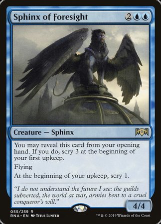 Sphinx of Foresight [Ravnica Allegiance] | Good Games Cannington