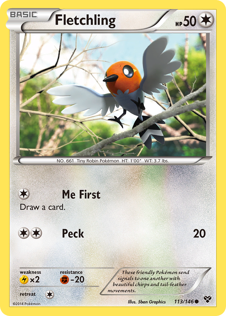 Fletchling (113/146) [XY: Base Set] | Good Games Cannington