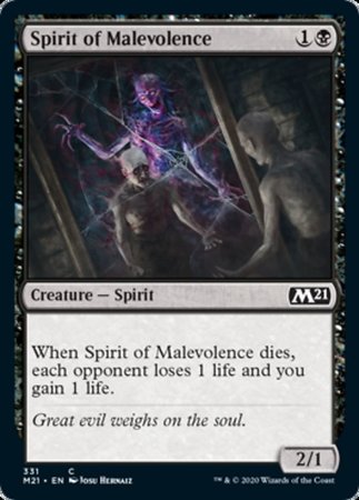 Spirit of Malevolence [Core Set 2021] | Good Games Cannington