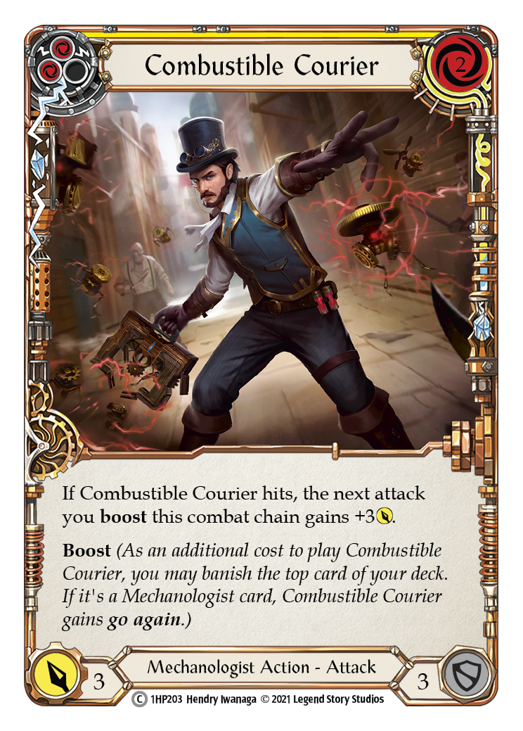 Combustible Courier (Yellow) [1HP203] | Good Games Cannington