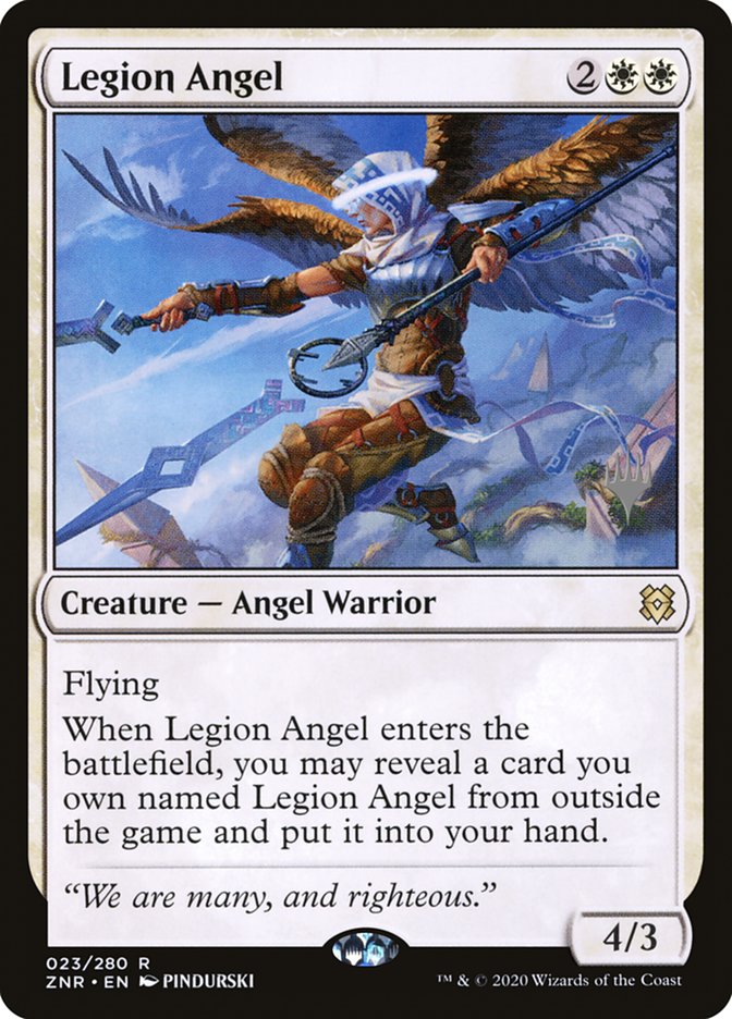 Legion Angel (Promo Pack) [Zendikar Rising Promos] | Good Games Cannington