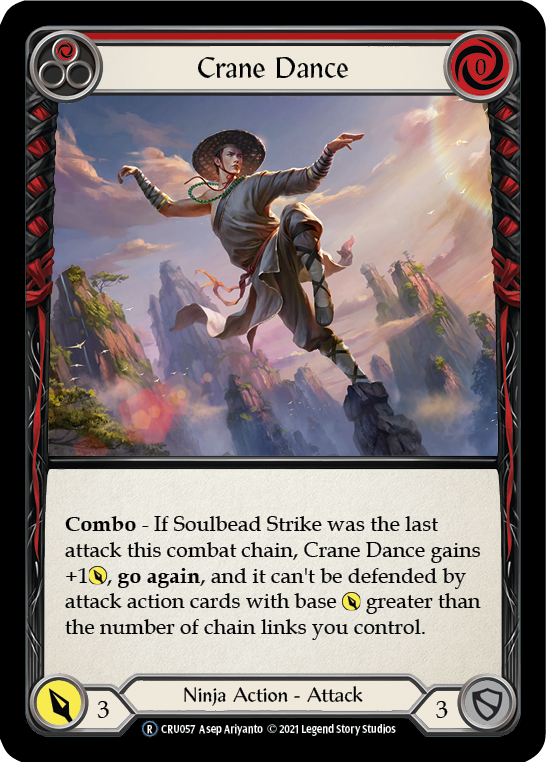 Crane Dance (Red) [U-CRU057-RF] Unlimited Rainbow Foil | Good Games Cannington