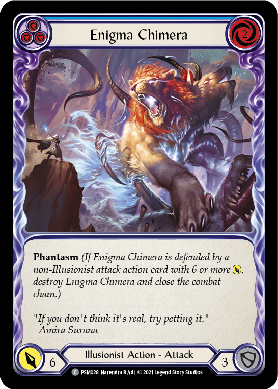 Enigma Chimera (Blue) [PSM028] (Monarch Prism Blitz Deck) | Good Games Cannington