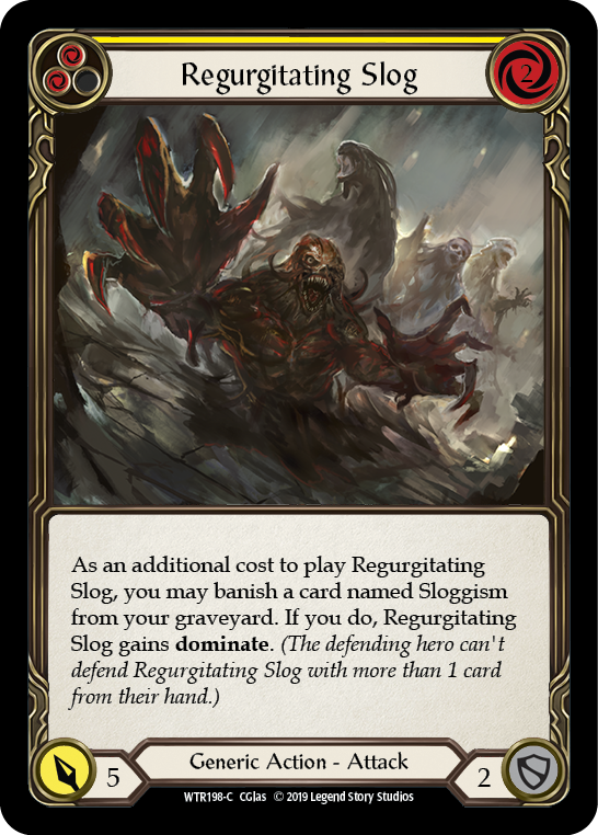 Regurgitating Slog (Yellow) [WTR198-C] Alpha Print Rainbow Foil | Good Games Cannington