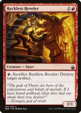 Reckless Reveler [Battlebond] | Good Games Cannington
