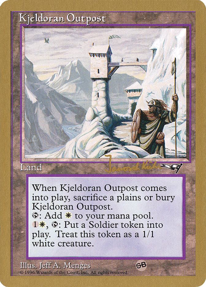 Kjeldoran Outpost (Janosch Kuhn) [World Championship Decks 1997] | Good Games Cannington